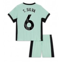 Chelsea Thiago Silva #6 Tredje Tröja Barn 2023-24 Kortärmad (+ Korta byxor)